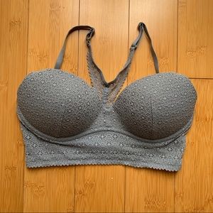 Victoria’s Secret gray push-up bralette size